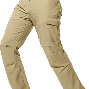 Men's Hiking Cargo Pants Waterproof Lightweight Quick Dry Outdoor Work Fishing Mountain Travel Stretch Pants