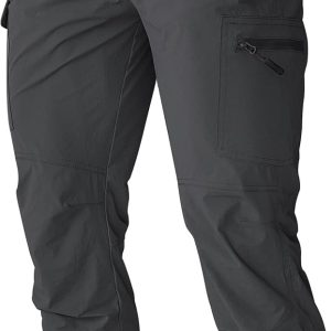 Men's Cargo Work Hiking Pants Lightweight Water Resistant Quick Dry Fishing Travel Camping Outdoor Breathable Multi Pockets