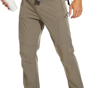Hiking Pants for Men, Hiking Travel Pants Water-Resistant Mens Work Pants Stretch Quick Dry Lightweight